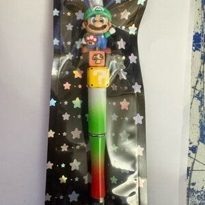 Mario in Green Handmade Pen